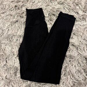 Aerie black crossover leggings size xs